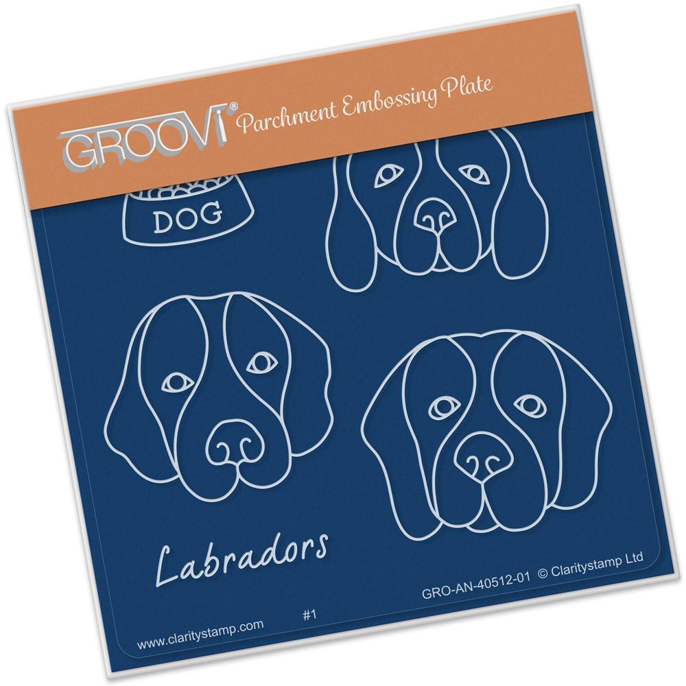 Groovi Kennel Club - Labradors Baby Plate A6